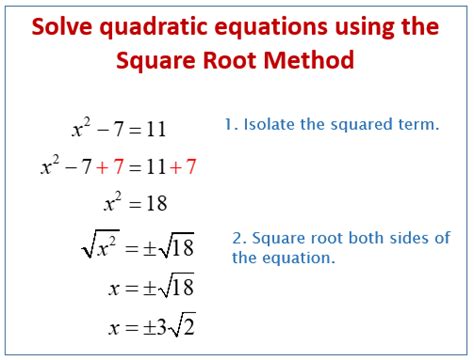 Solve The Equation By Finding Square Roots Calculator Tessshebaylo