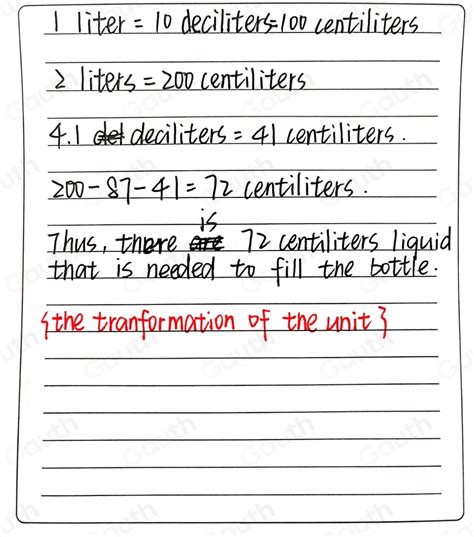 Solved 3 A Two Liter Bottle Contains 87 Centiliters Of Oil And 4 1