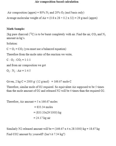 Solved Air Composition (Apprx) =80% N2 And 20%O2 (Mol Basis | Chegg.com