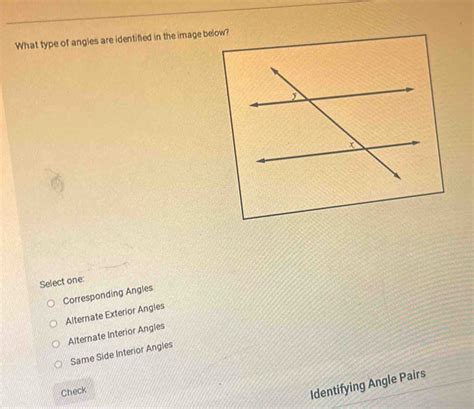 Solved Ng 3 Out Of What Type Of Angles Are Identified In The Image