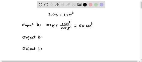 Solved Please Answer Asap Object A Has A Mass Of 12 G And A