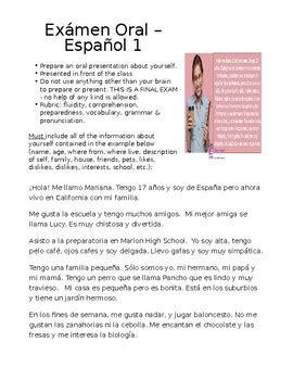 Spanish 1002 Final Oral Exam Picture Practice Flashcards Quizlet