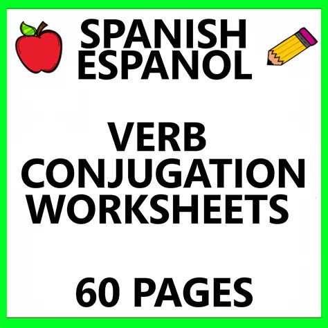 Spanish Espanol Verb Conjugation Ser Estar Hablar Gustar Tener Ar Er