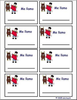 Spanish Me Llamo 2 Abcteach