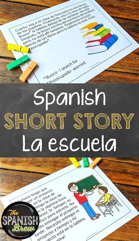 Spanish Short Story Spanish School Vocabulary Spanish Classes