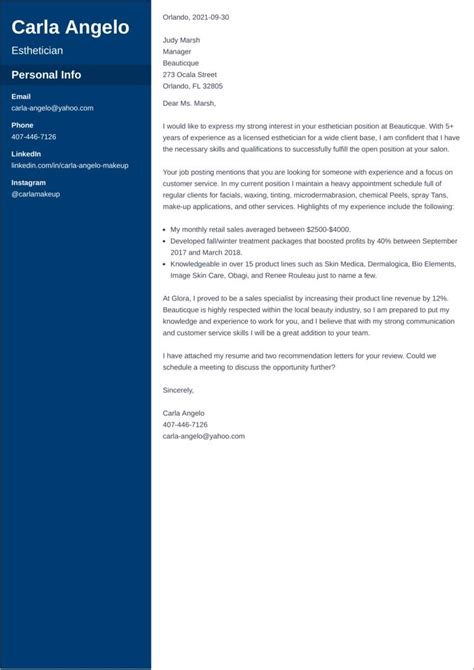 Spectacular Tips About Medical Esthetician Cover Letter Entry Level