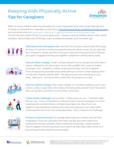 Springboard To Active Schools Keeping Kids Physically Active Tips For