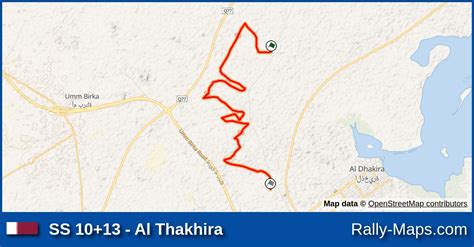 Ss 2 4 Al Dhakira Stage Map International Rally Of Qatar 2018 Merc