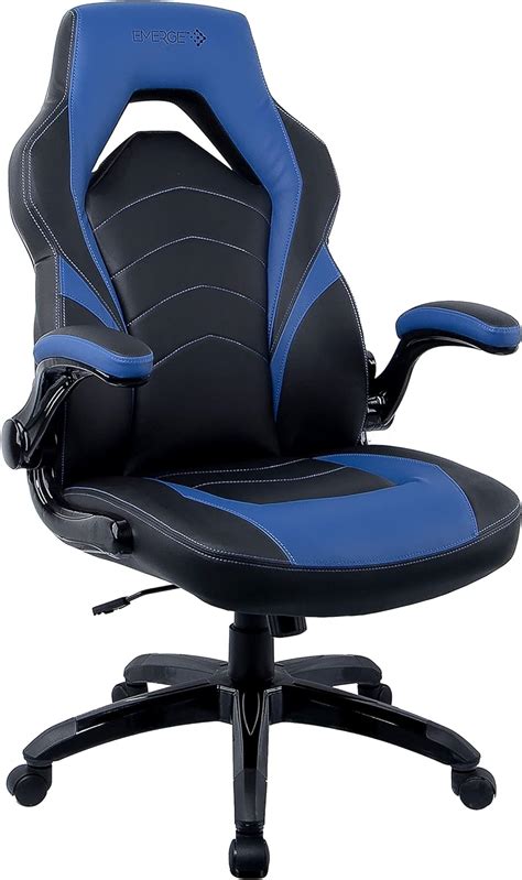 Staples Emerge Vortex Bonded Leather Gaming Chair Black And Blue 2 Pack