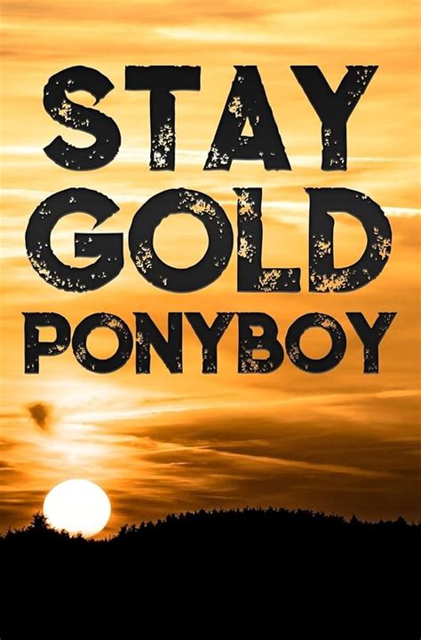 Stay Gold Ponyboy Sunset