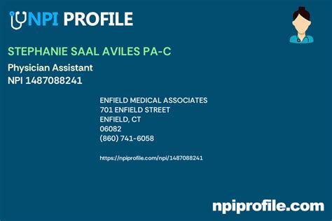 Stephanie Saal Aviles Pa C Npi 1487088241 Physician Assistant In