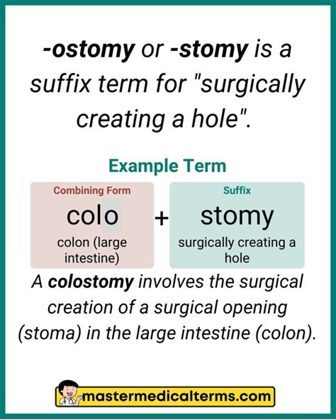 Stomy Medical Term