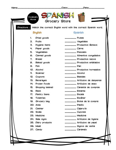 Store In Spanish Language