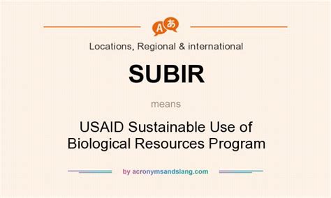 Subir Usaid Sustainable Use Of Biological Resources Program In