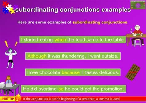 Subordinating Conjunctions Rules In Grammar Mingle Ish