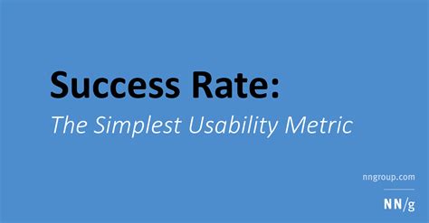 Success Rate The Simplest Usability Metric