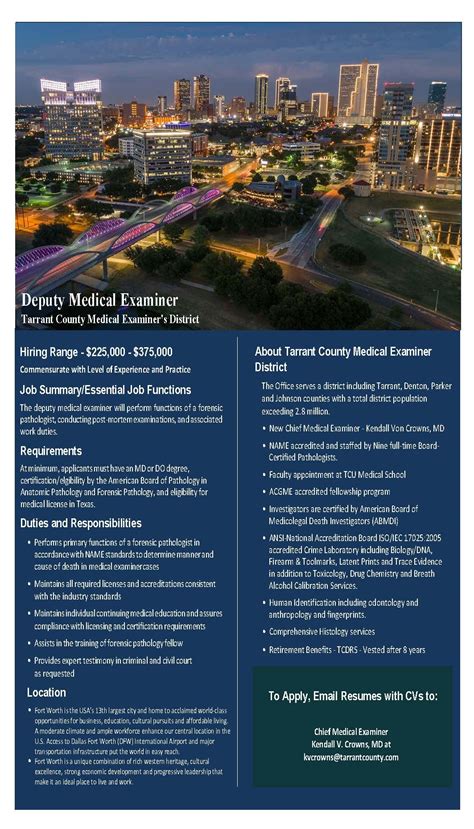 Tarrant County Tx Medical Examiner