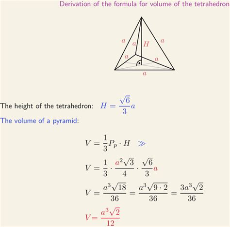 Tetrahedron Volume