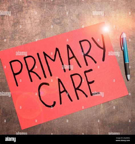 Text Caption Presenting Primary Care Concept Meaning Health Care