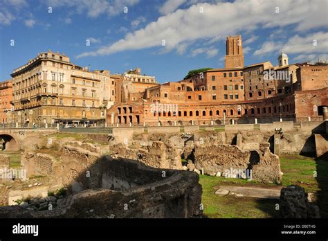 The Forum Of Trajan The Largest Of The Imperial Forums In Rome Italy