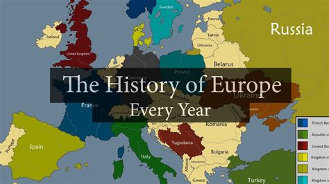 The History Of Europe Every Year Youtube