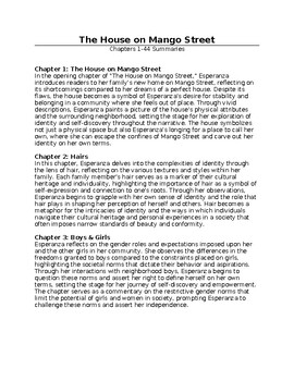 The House On Mango Street Chapter Summaries By Subject Matter Expert