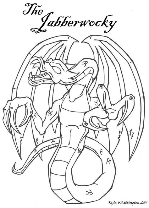 The Jabberwocky By Sketchmcdraw On Deviantart Jabberwocky Alice In