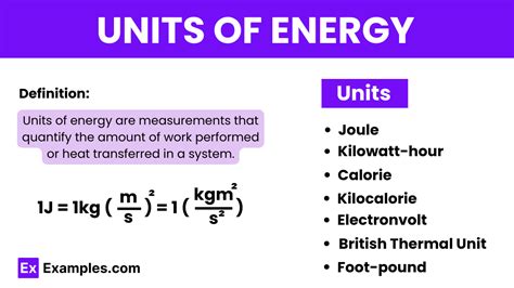 The Si Unit Of Energy Is The