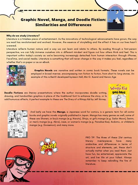The Similarities And Differences Of Doodle Fiction Manga And Graphic Novel