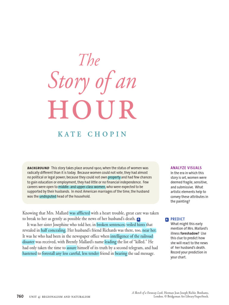 The Story Of An Hour By Kate Chopin