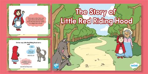The Story Of Little Red Riding Hood Powerpoint Google Slides