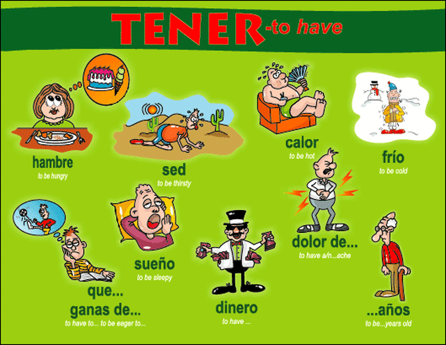 The Verb Tener Espa Ol Con Smith