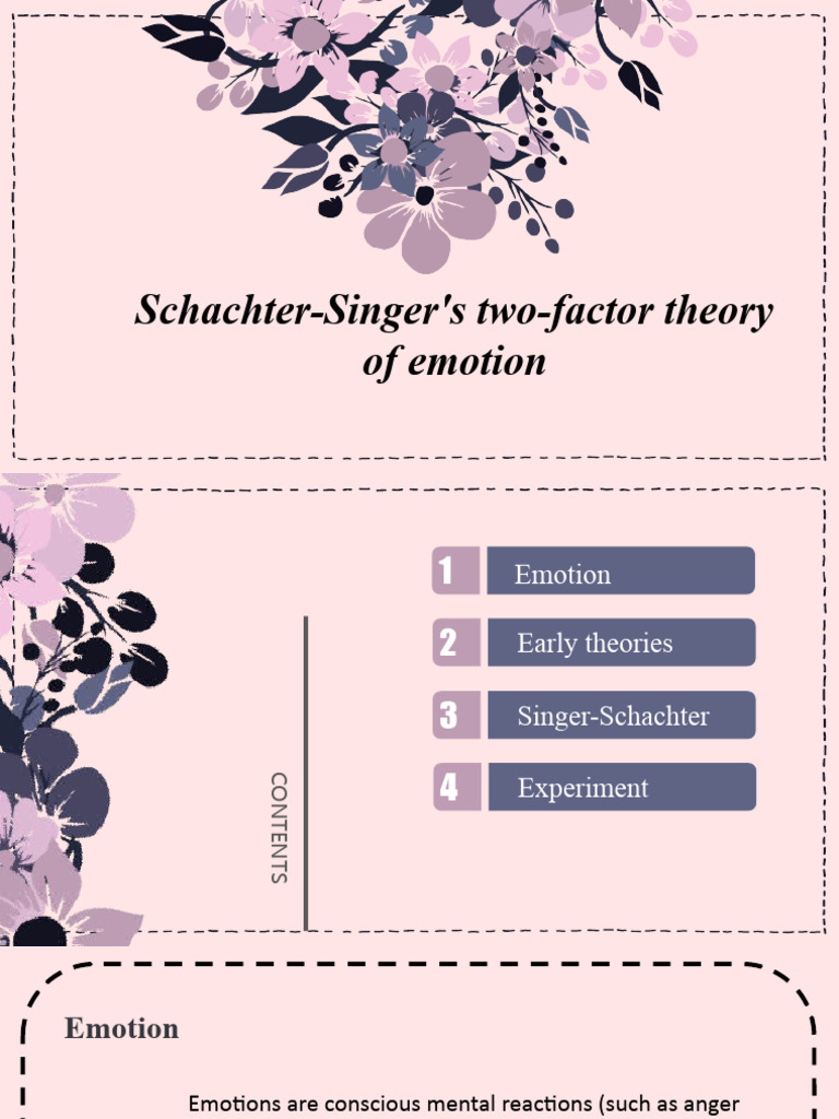Schachter Singer Emotion Theory