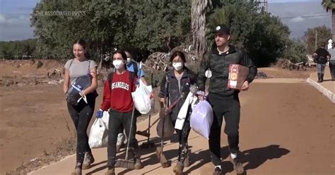 Thousands Of Volunteers Arrive In Spanish Town Of Paiporta The Hardest