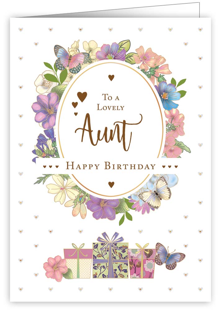 To A Lovely Aunt Birthday Card Decors De France