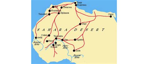 Trans Saharan Trade Map