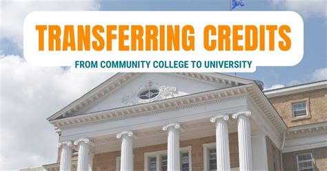 Transferring Credits From A Community College To A University