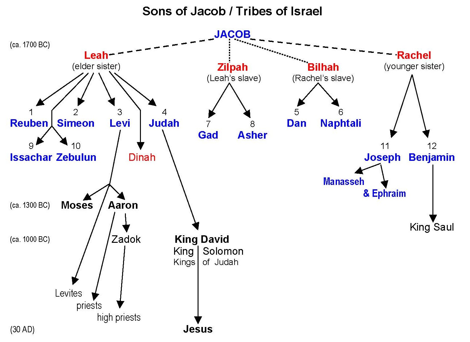 Tribes Of Israel Pik Bible Notes