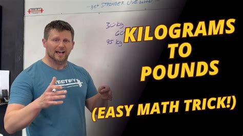 Trick To Convert Pounds To Kilograms In Easy Way Youtube