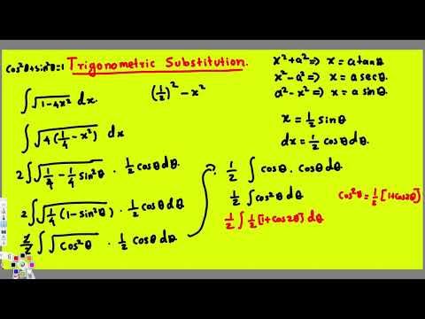 Trigonometric Substitution 6 Integral Calculus Youtube