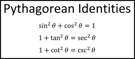 Trigonometry Pythagorean Identities Andymath Com