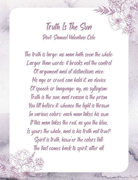 Truth Poems Best Poems For Truth
