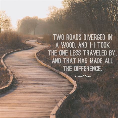 Two Roads Diverged In Life