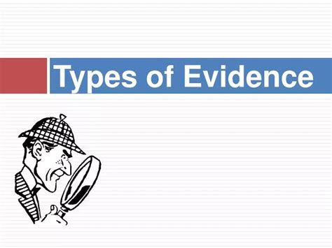 Types Of Evidence Ahs Elar Ppt Download