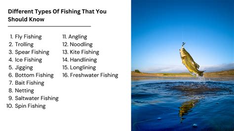 5 Types Fishing