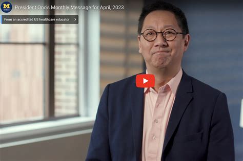 U M President Ono Features Isr In Video Update Institute For Social