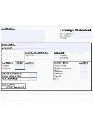 UIC Earning Statement Guide