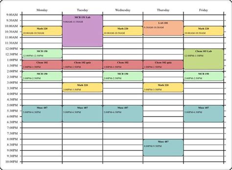 UIUC Semester Schedule Overview