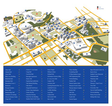 University Of Pittsburgh Map-2