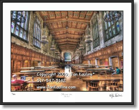 Uofm Law School Law Library Photo Art Print Jan Kaulins Photo Art